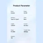 کابل تبدیل USB-C مک دودو مدل CA-3310 240w طول 1.2 متر - تصویر 4